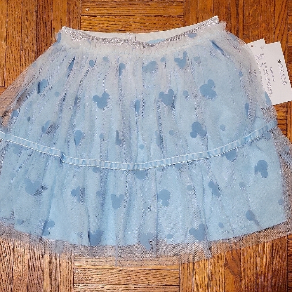 Disney Blue Tulle Skirt with Minnie Mouse Print SIZE 6X - Picture 4 of 8